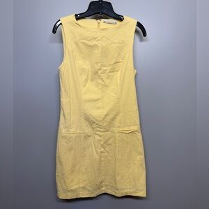 Abercrombie & Fitch Sunny Yellow Sleeveless Midi Dress SIZE S